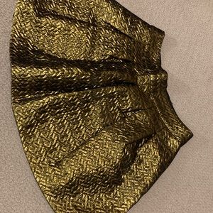 Gold brocade mini skirt
